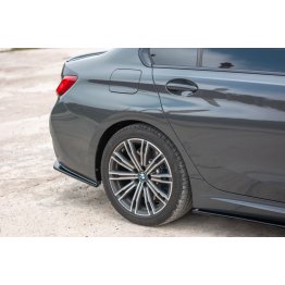 Накладки сплиттеры боковые на задний бампер на BMW 3 G20 / G21 M-Pack